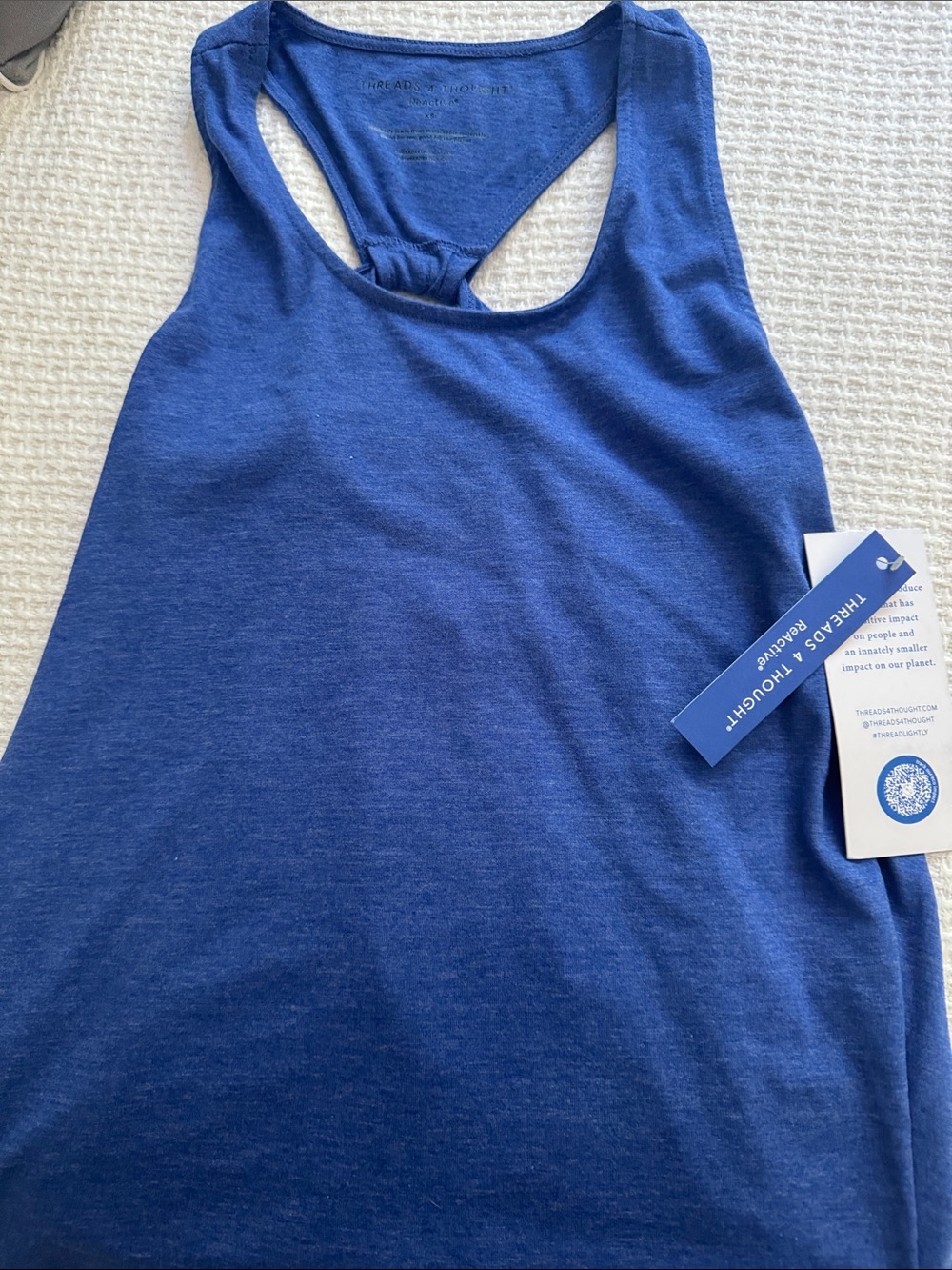 Threads 4 Thought Blue Racerback Muscle Tee